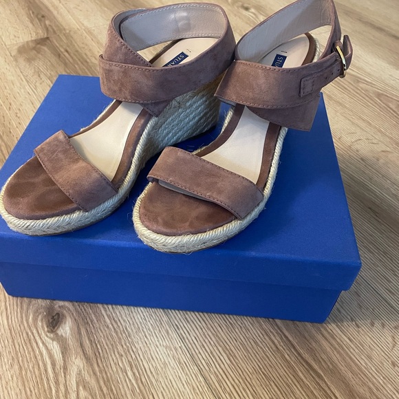 Stuart Weitzman Lexia Wedge Sandals - Picture 3 of 6